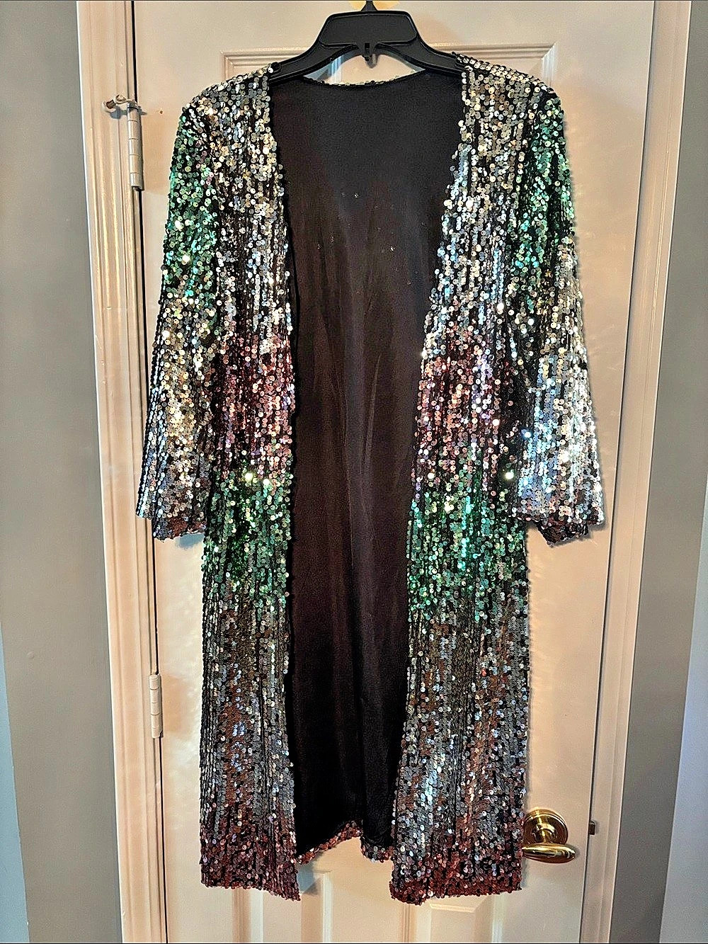 Multicolor Sequin Duster